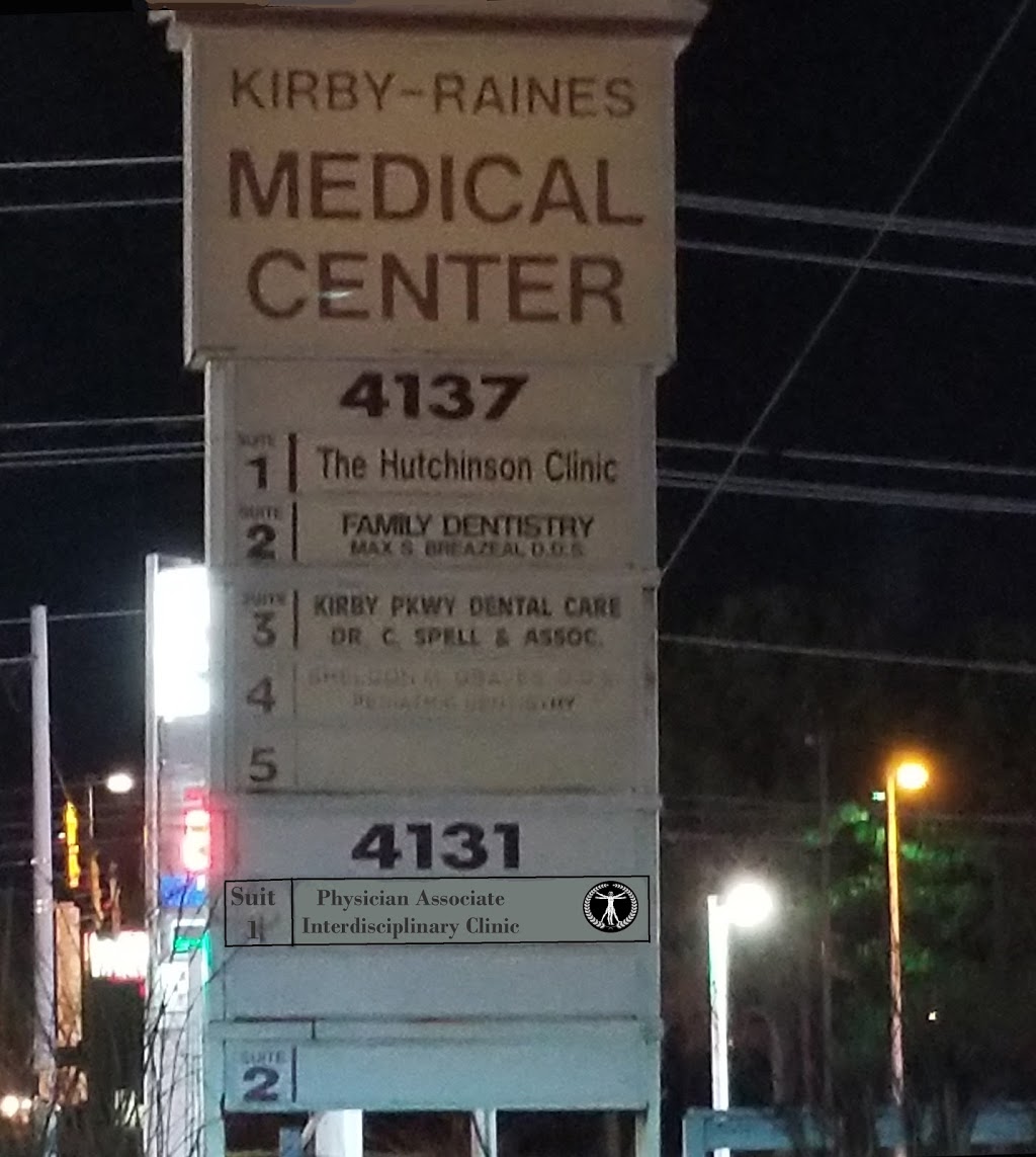 Physician Associate Interdisciplinary Clinic (PAIN-C) | Kirby-Raines Medical Center, 4131 Kirby Pkwy STE 1, Memphis, TN 38115, USA | Phone: (706) 536-3272