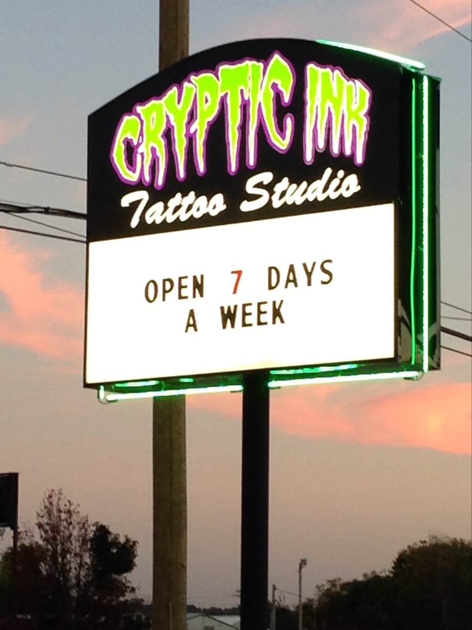 Cryptic Ink Tattoo Studio | 12412 Dixie Hwy, Louisville, KY 40272, USA | Phone: (502) 713-3913