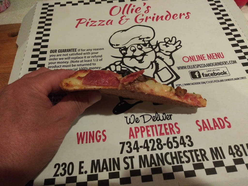 Ollies Pizza & Grinders | 230 E Main St, Manchester, MI 48158, USA | Phone: (734) 428-8600