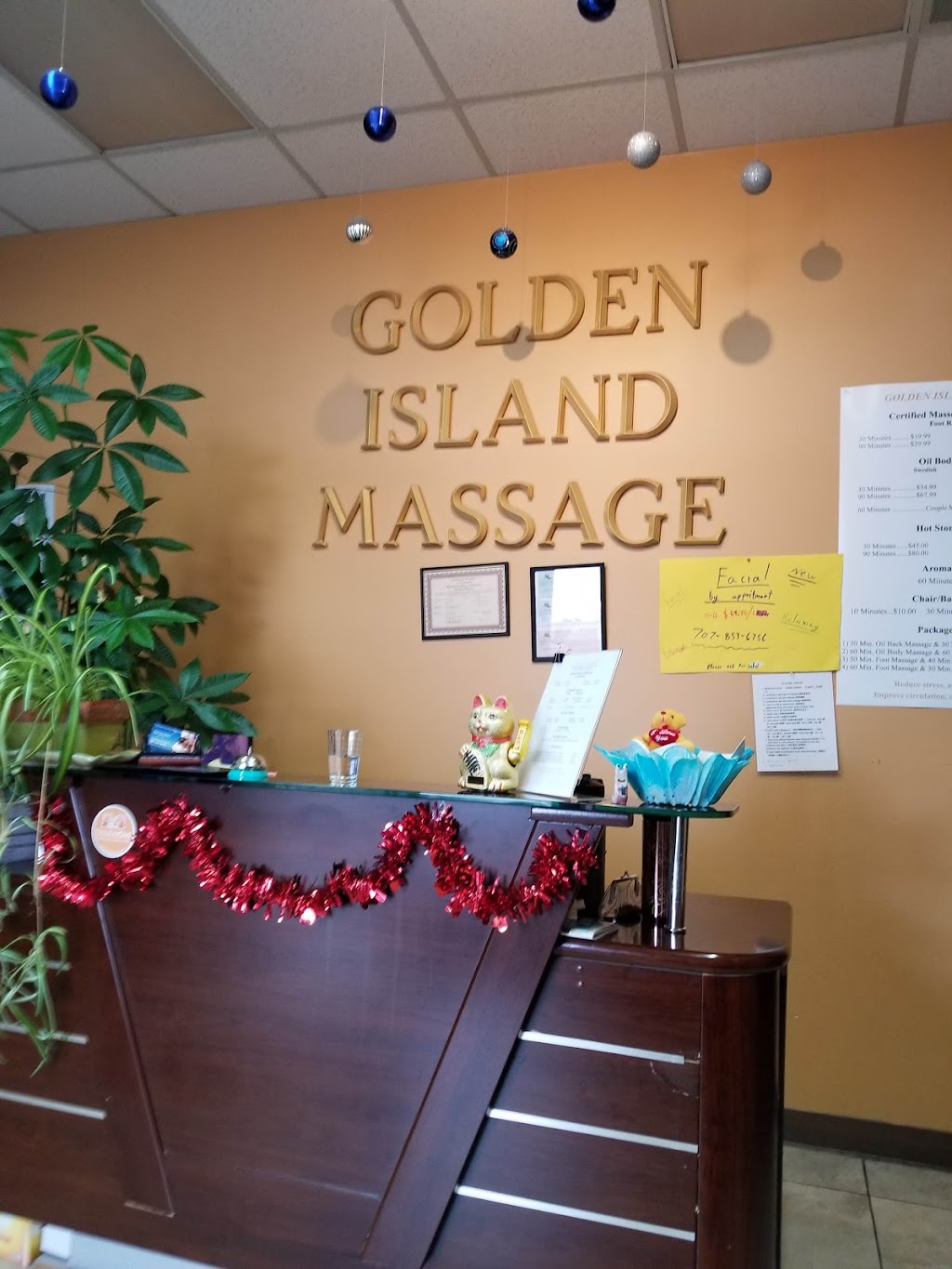 Golden Island Massage | 926 Admiral Callaghan Ln, Vallejo, CA 94591, USA | Phone: (707) 552-8688