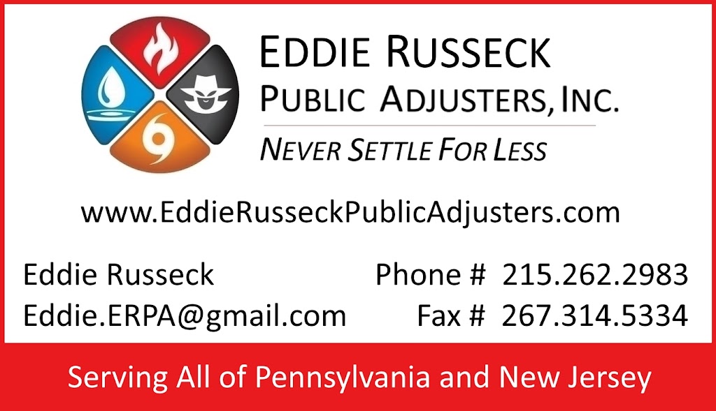 Eddie Russeck Public Adjusters, Inc. | 337 Holly Hill Rd, Richboro, PA 18954, USA | Phone: (215) 397-5706