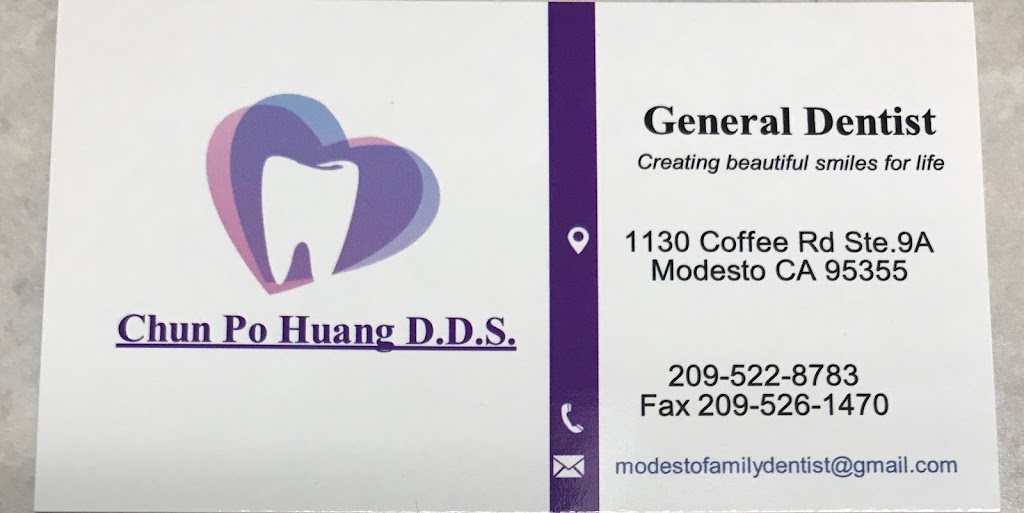 Chun Po Huang D.D.S. | 1130 Coffee Rd, Modesto, CA 95355, USA | Phone: (209) 522-8783