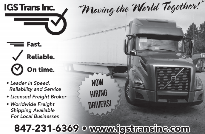 Igs Trans Inc | 33286 N Battershall Rd, Grayslake, IL 60030, USA | Phone: (847) 231-6369