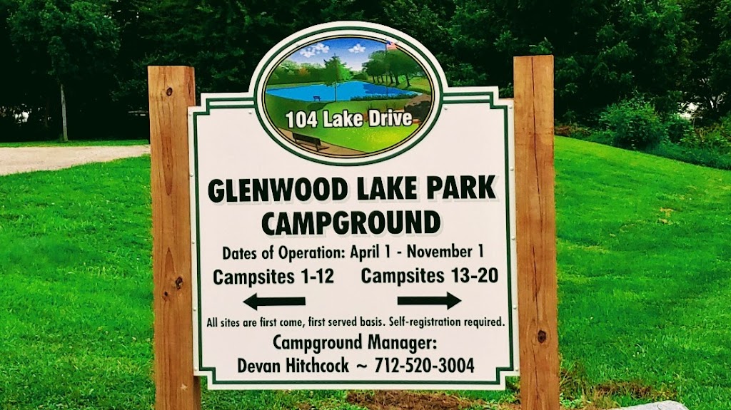 Glenwood Lake Park Campground | 104 Lake Dr, Glenwood, IA 51534, USA | Phone: (712) 520-3004