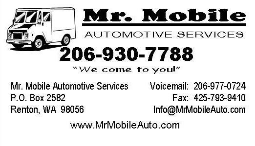 Mr Mobile Automotive Service | 4301 NE 4th St, Renton, WA 98056, USA | Phone: (206) 930-7788