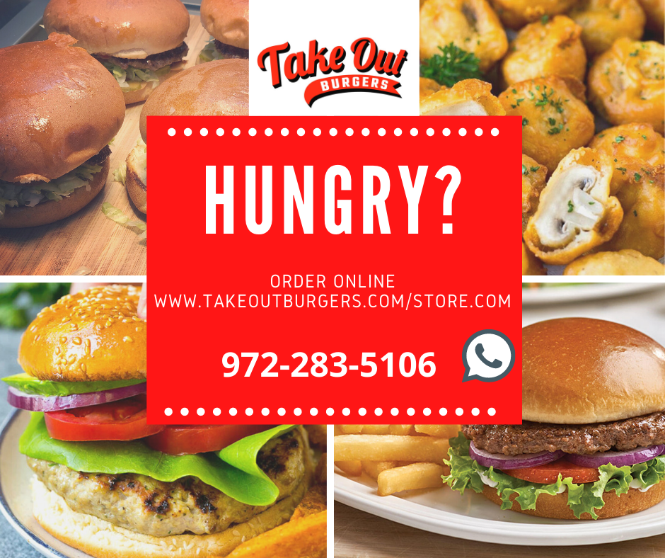 Take Out Burgers | 795 W Wheatland Rd, Duncanville, TX 75116, USA | Phone: (972) 283-5106