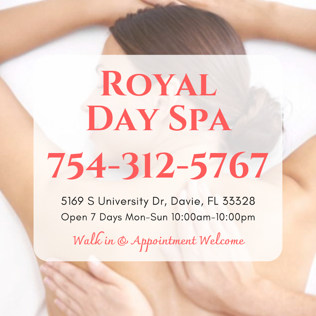 Royal Day Spa | 5169B S University Dr, Davie, FL 33328, USA | Phone: (754) 312-5767