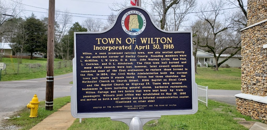 Wilton City Hall | 100 Depot St, Wilton, AL 35187, USA | Phone: (205) 665-2021