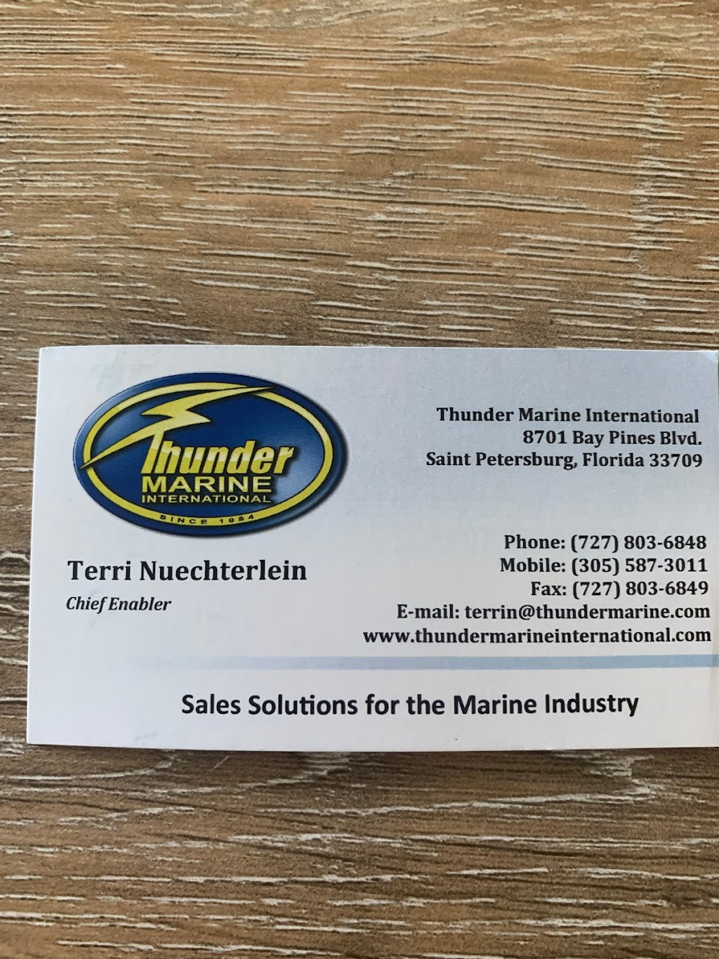 Thunder Marine International | 8701 Bay Pines Blvd, St. Petersburg, FL 33709, USA | Phone: (727) 803-6848