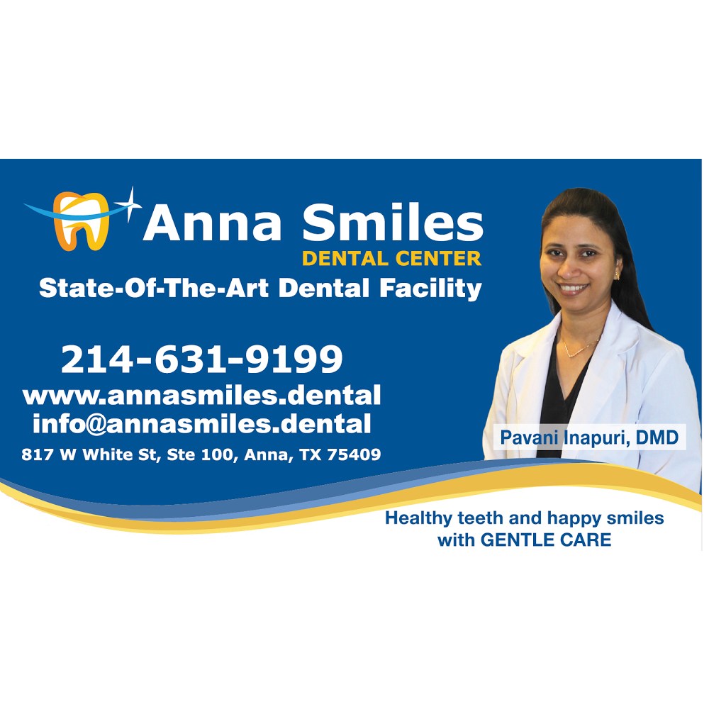 Anna Smiles Dental Center | 817 W White St Suite 100, Anna, TX 75409, USA | Phone: (214) 631-9199