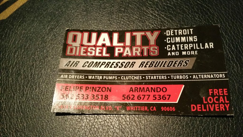 Quality Diesel Parts | 4548 E Washington Blvd, Commerce, CA 90040, USA | Phone: (562) 533-3518
