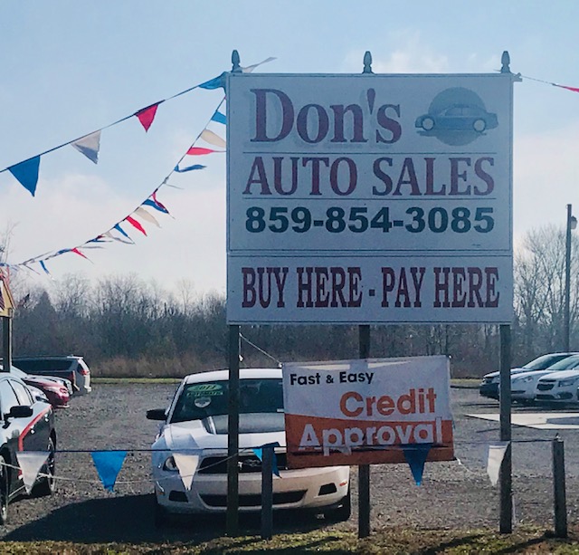 Dons Auto Sales | 6710 US-127, Stanford, KY 40484, USA | Phone: (859) 854-3085
