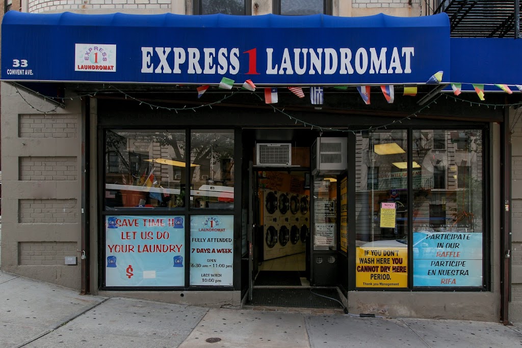 Express 1 Laundromat | 33 Convent Ave, New York, NY 10027, USA | Phone: (212) 222-9331