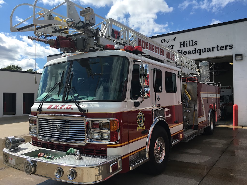 Rochester Hills Fire Department | 1111 Horizon Ct, Rochester Hills, MI 48309, USA | Phone: (248) 656-4650