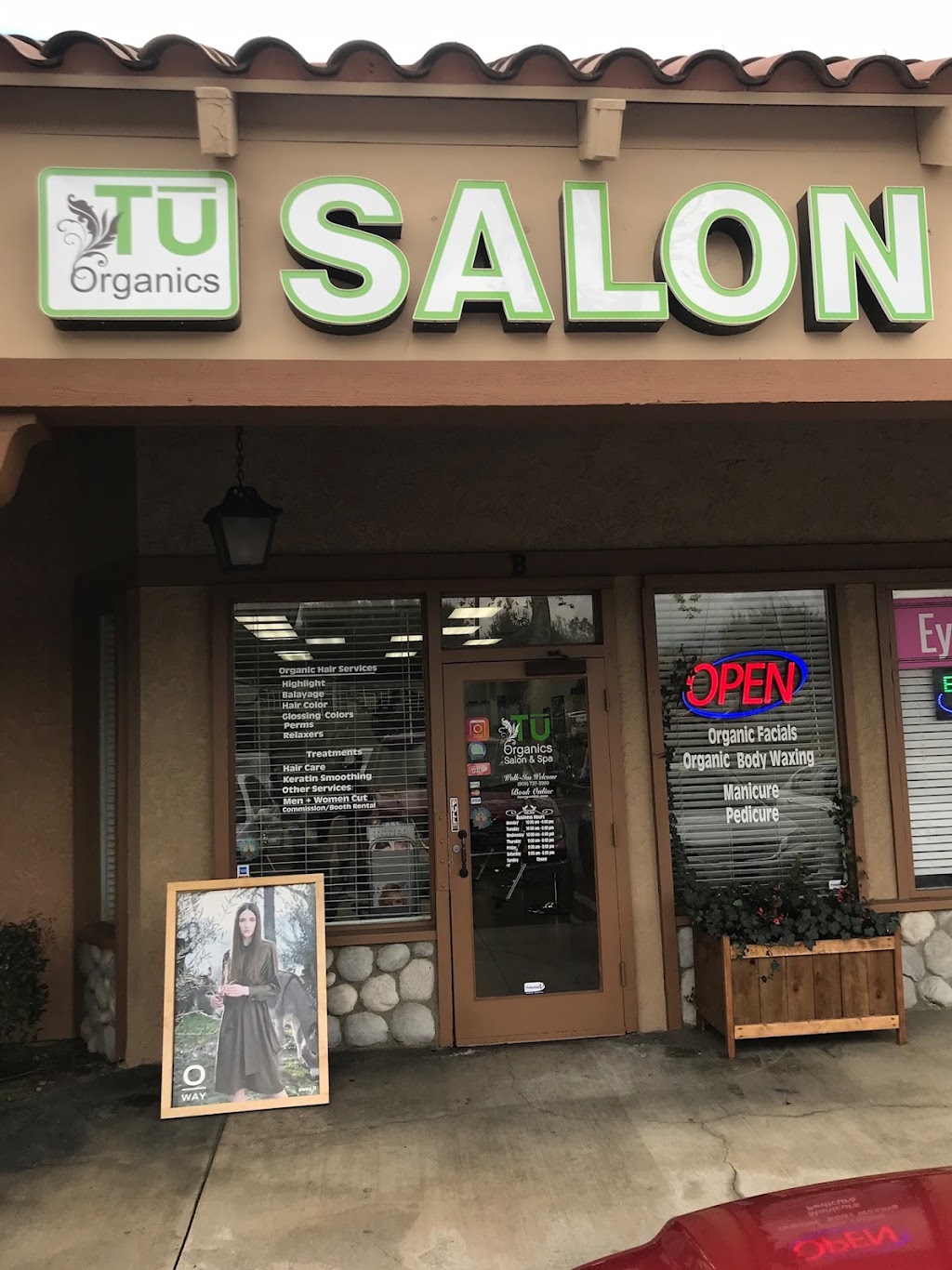 Tu Organics Salon and Spa | 8977 Foothill Blvd Suite B, Rancho Cucamonga, CA 91730, USA | Phone: (909) 727-3900