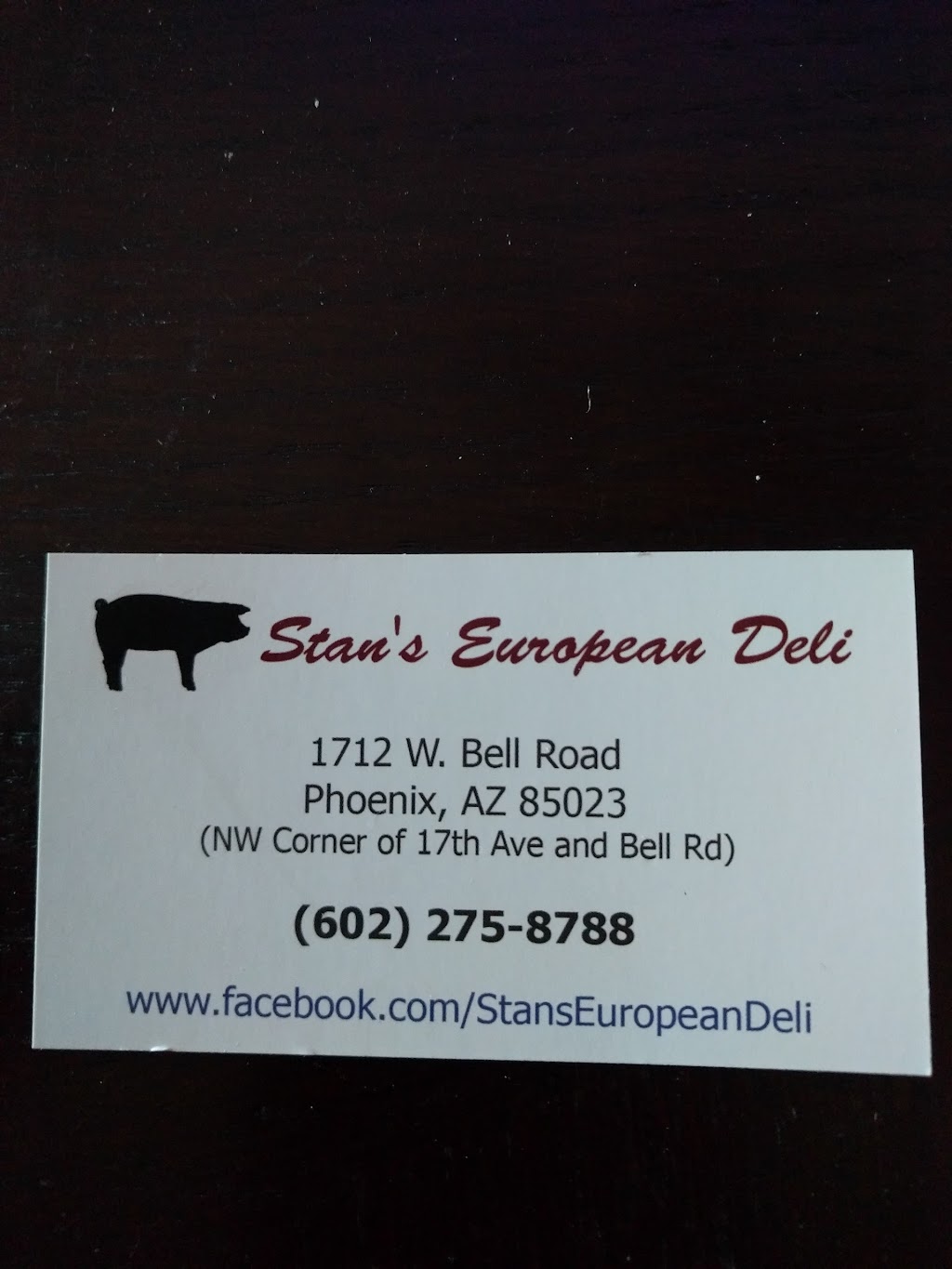 Stans European Deli | 1712 W Bell Rd, Phoenix, AZ 85023, USA | Phone: (602) 275-8788