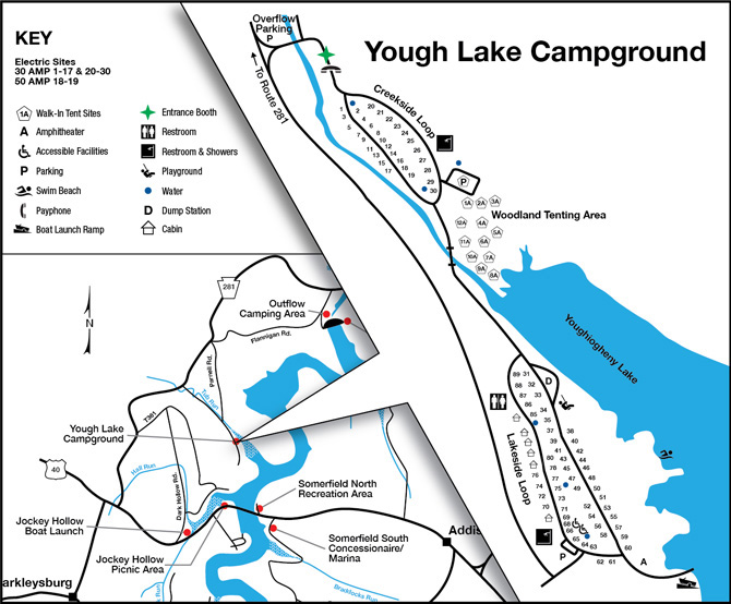 Yough Lake Campground | 250 Tub Run Rd, Confluence, PA 15424, USA | Phone: (800) 472-3846