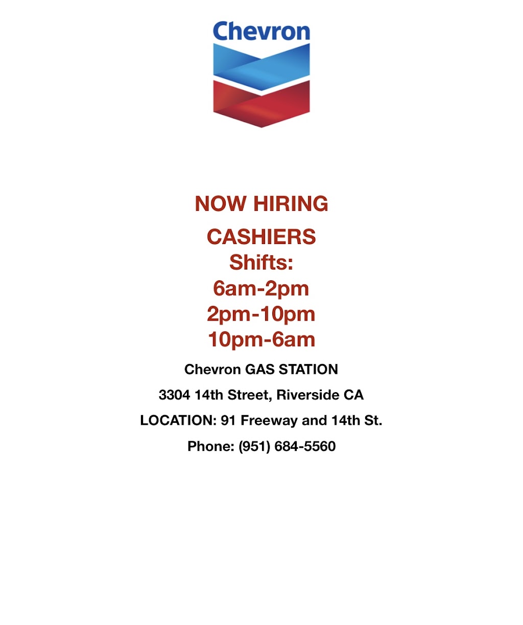 Chevron Gas Station | 3304 14th St, Riverside, CA 92501, USA | Phone: (951) 684-5560