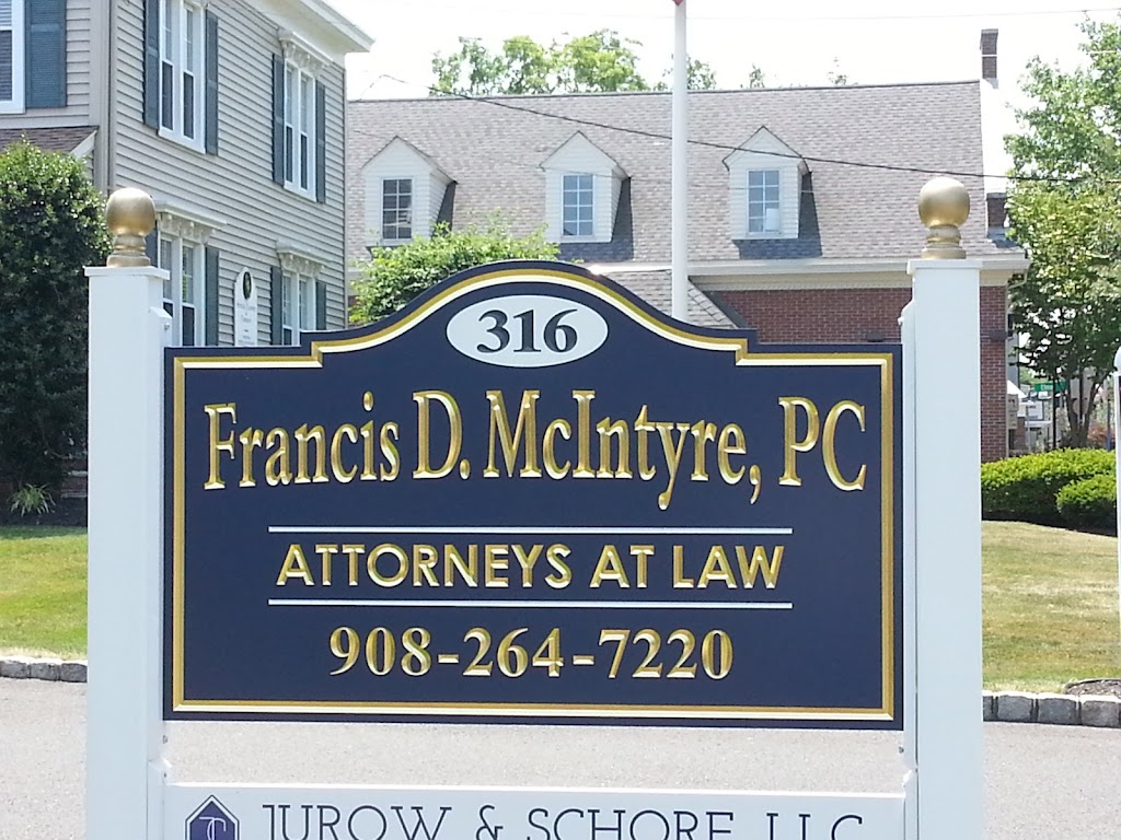 Francis D. McIntyre, PC | 316 E Broad St, Westfield, NJ 07090, USA | Phone: (908) 264-7220