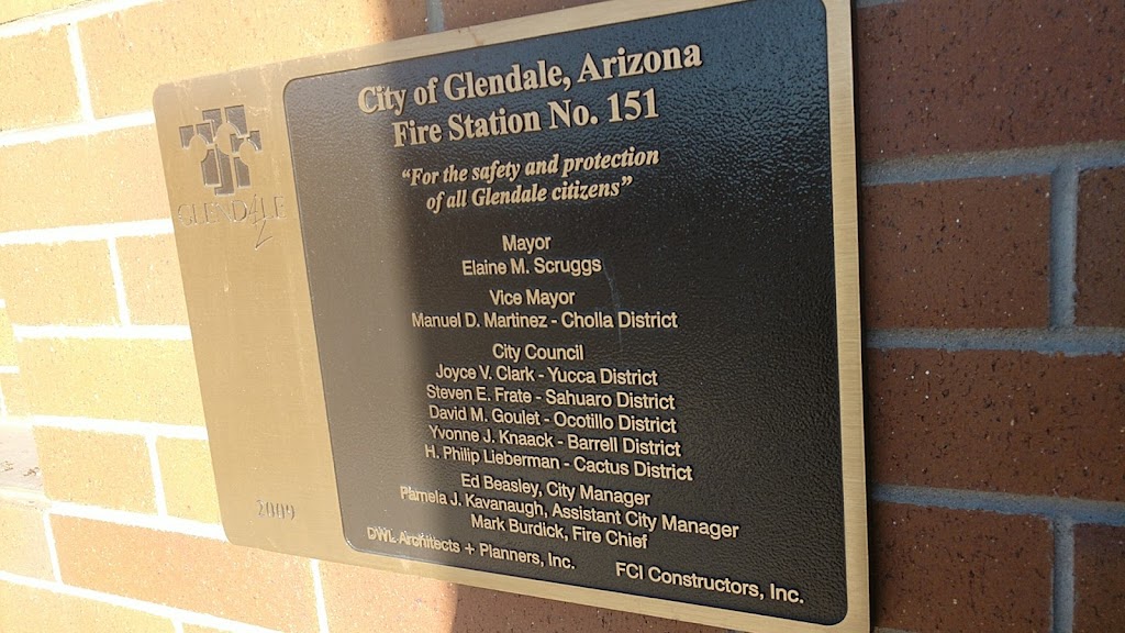 Glendale Fire Department Station 151 | 6851 N 52nd Ave, Glendale, AZ 85301, USA | Phone: (623) 930-3400