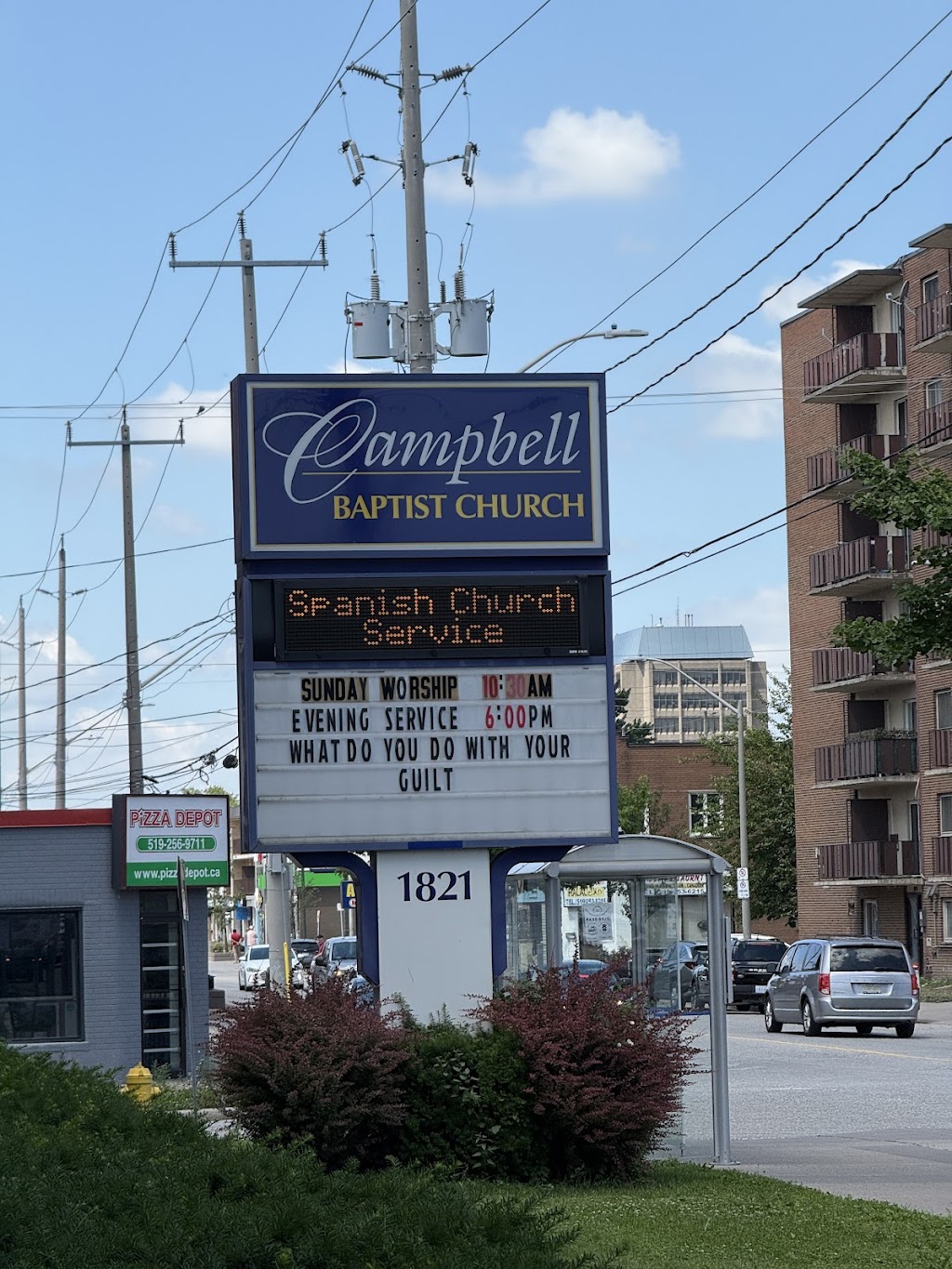 Campbell Baptist Church | 1821 Wyandotte St W, Windsor, ON N9B 1J4, Canada | Phone: (519) 254-2879