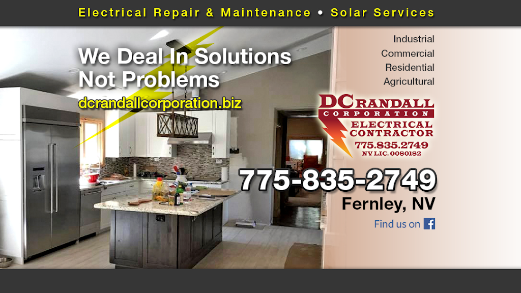 D C Randall Corporation | 551 White Eagle Ln, Fernley, NV 89408, USA | Phone: (775) 835-2749