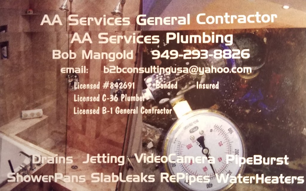 A A Services Plumbing & General Contractor | 26305 Carmel St, Laguna Hills, CA 92656, USA | Phone: (949) 293-8826