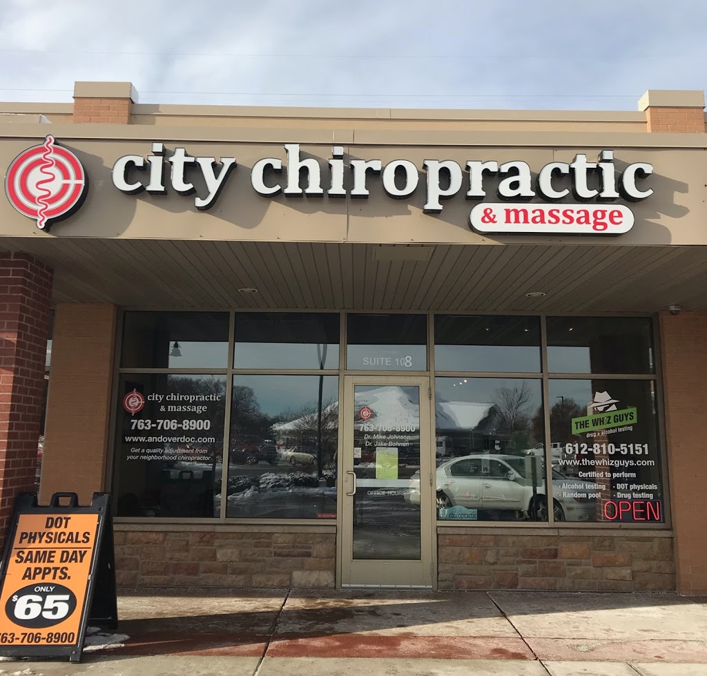 City Chiropractic and Massage | 15190 Bluebird St NW #108, Andover, MN 55304, USA | Phone: (763) 706-8900