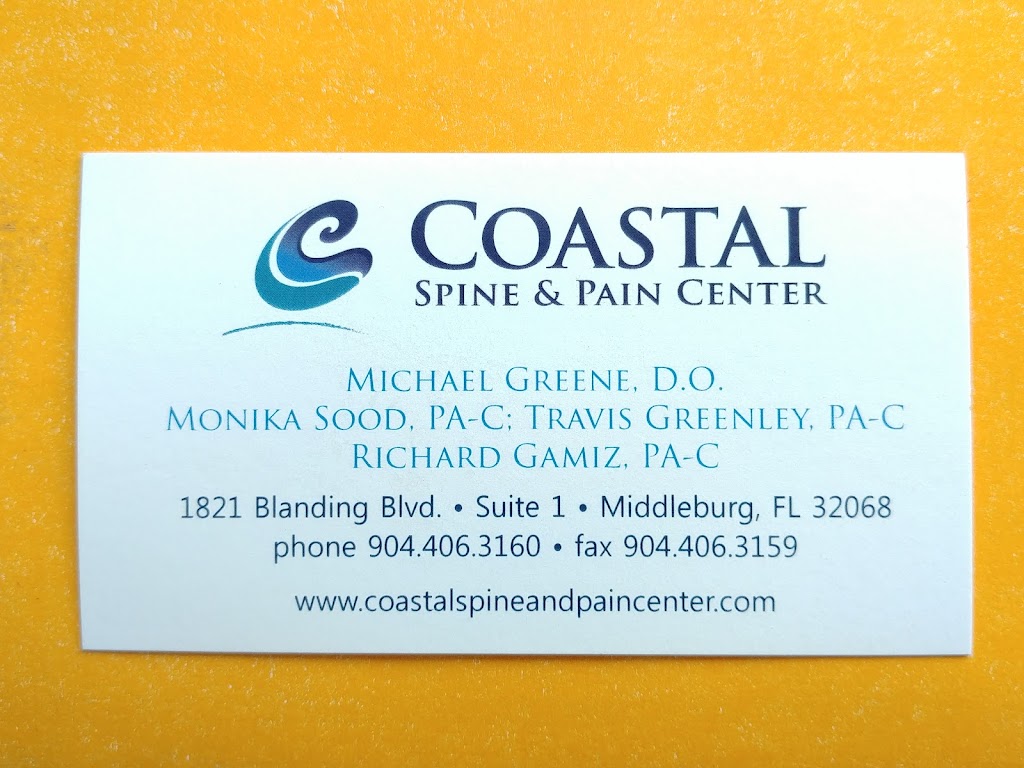 Coastal Spine and Pain Center | 1821 Blanding Blvd Suite 1, Middleburg, FL 32068, USA | Phone: (904) 406-3160