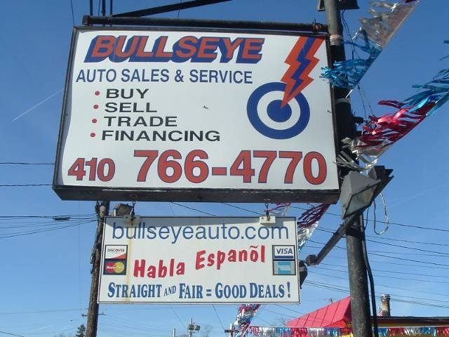Bullseye Auto Sales & Service | 10 5th Ave SE, Glen Burnie, MD 21061, USA | Phone: (410) 766-4770