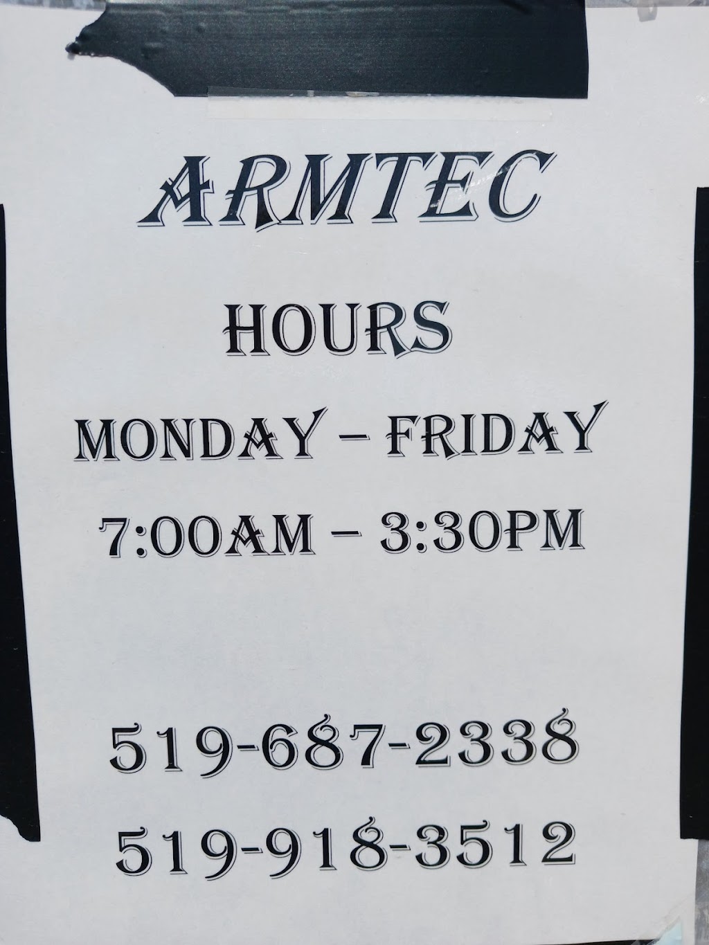 Armtec Inc. | 7010 Windsor Ave, Comber, ON N0P 1J0, Canada | Phone: (519) 687-2338