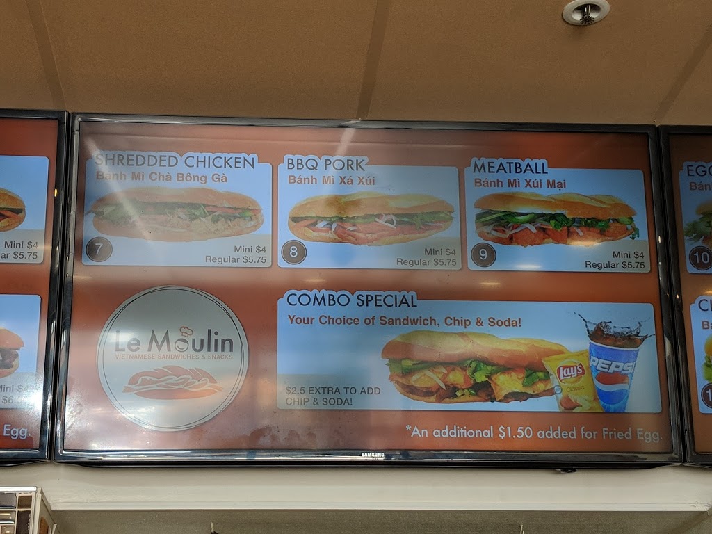 Le Moulin Vietnamese Sandwiches & Snacks | 1766 N Milpitas Blvd, Milpitas, CA 95035, USA | Phone: (408) 942-1790