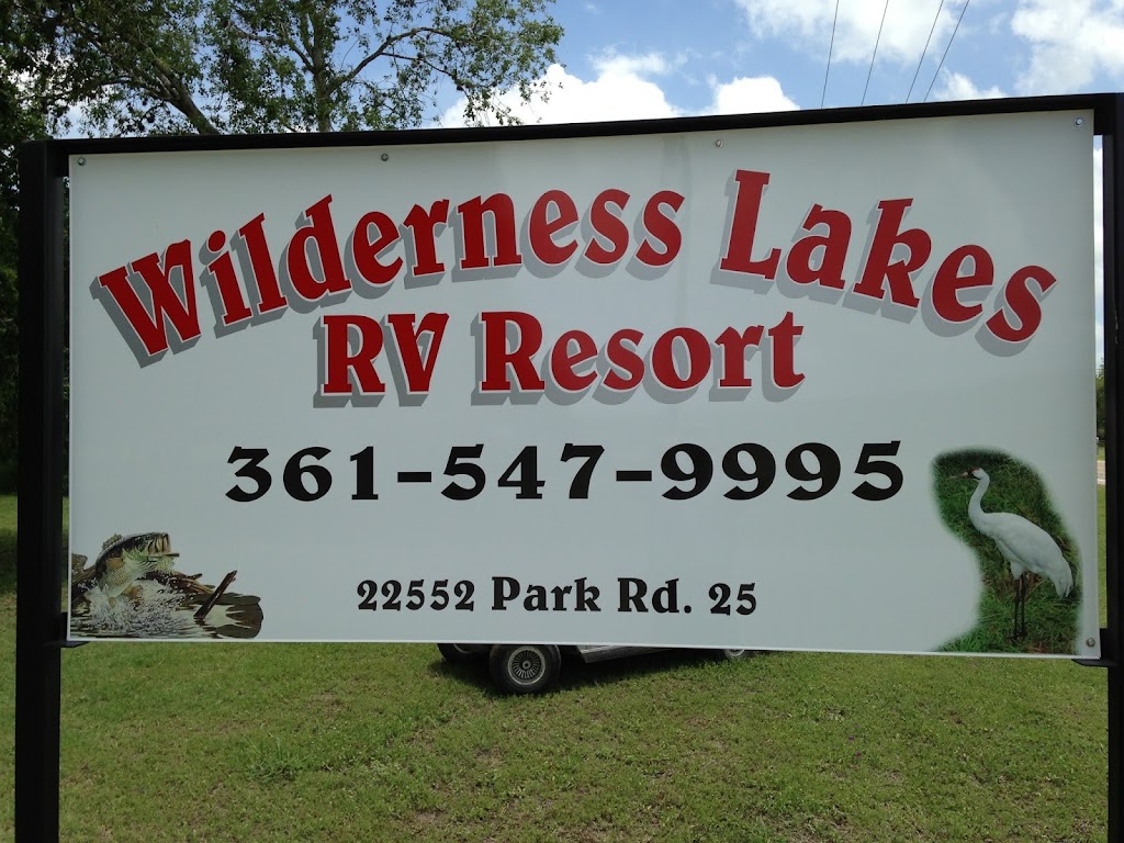 Wilderness Lakes RV Resort | 22552 Park Rd 25, Mathis, TX 78368, USA | Phone: (361) 547-9995