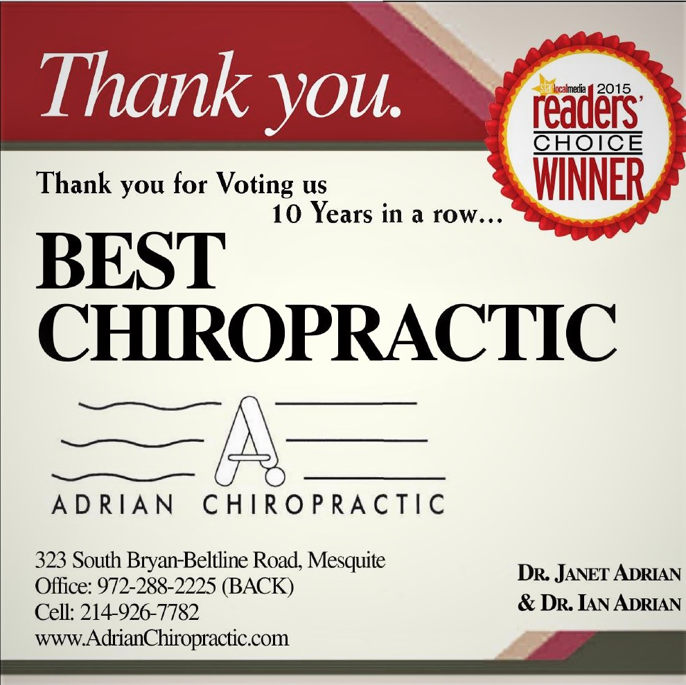 Adrian Chiropractic | 323 S Bryan-Belt Line Rd, Mesquite, TX 75149, USA | Phone: (972) 288-2225