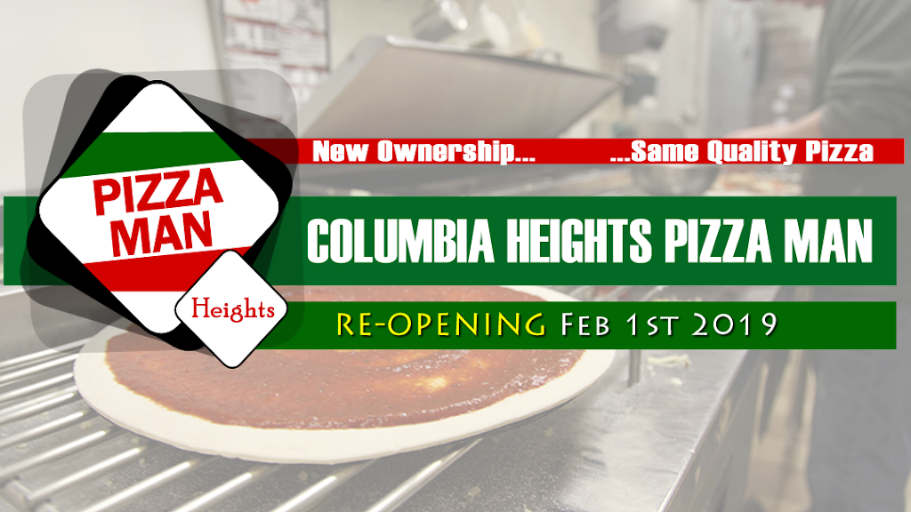 Pizza Man | 4045 Central Ave NE, Columbia Heights, MN 55421, USA | Phone: (763) 788-1880