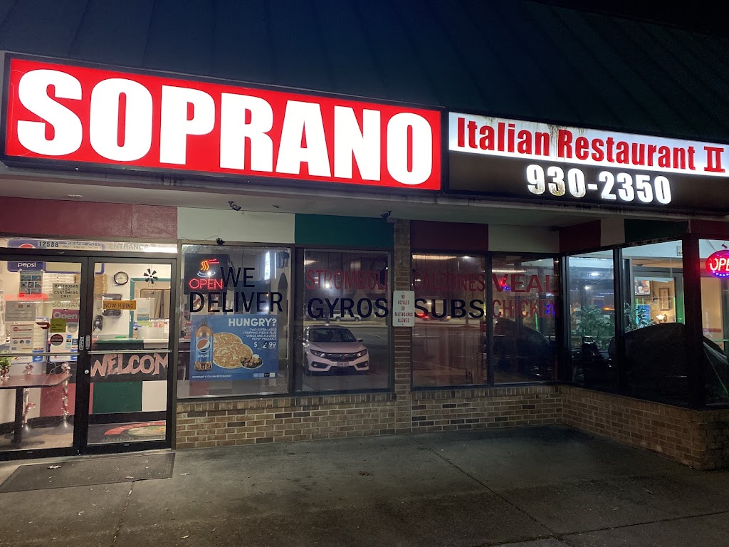 Soprano Italian Restaurant#2( hidenwood area) | 12588 Warwick Blvd, Newport News, VA 23606, USA | Phone: (757) 930-2350