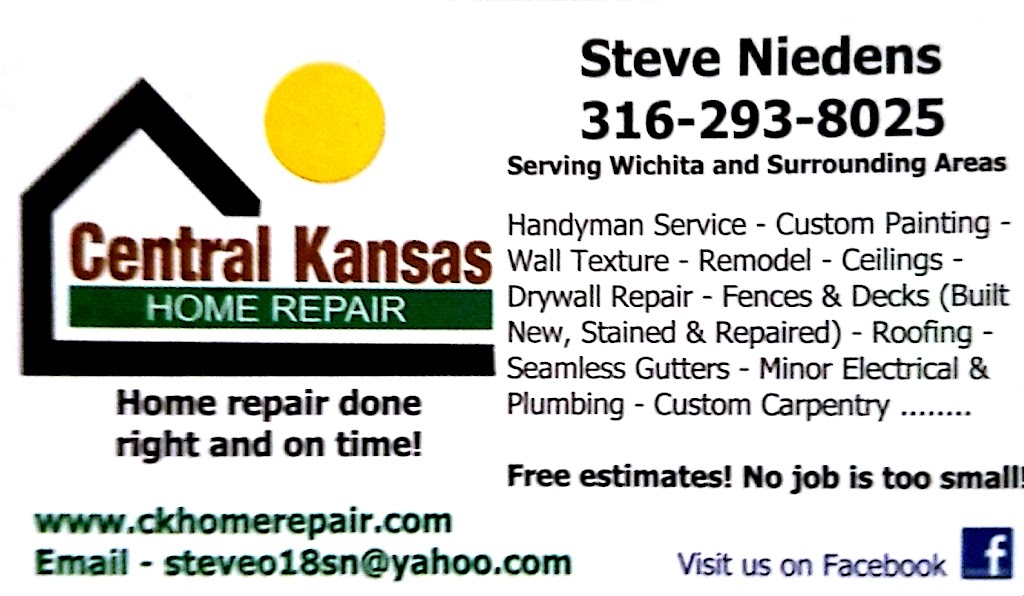 Central Kansas Home Repair | 620 Trig St #2512, Wichita, KS 67207, USA | Phone: (316) 293-8025