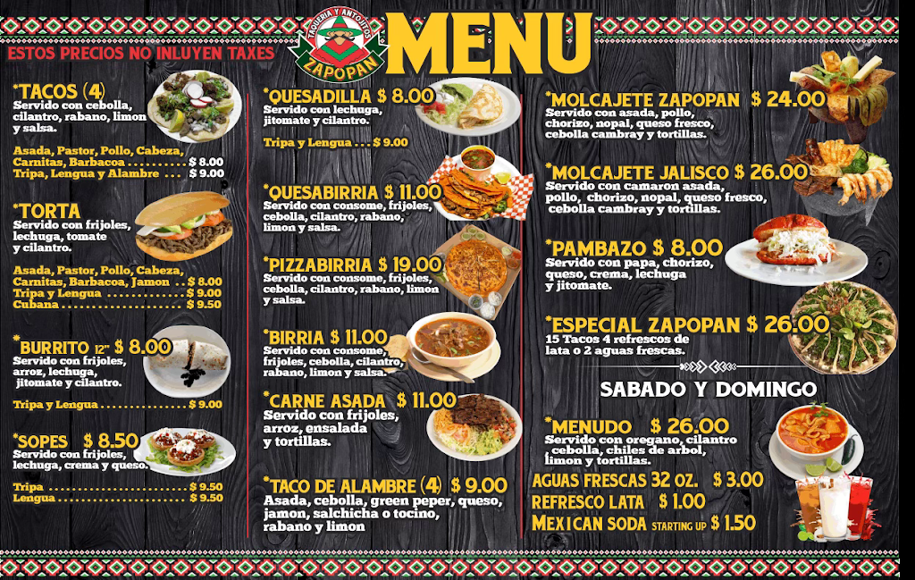 El Zapopan | 4250 Patterson Ave, Winston-Salem, NC 27105 | Phone: (336) 287-5338