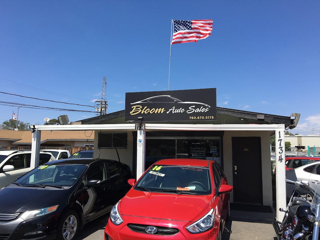 Bloom Auto Sales | 1734 W Mission Rd, Escondido, CA 92029, USA | Phone: (760) 670-5175