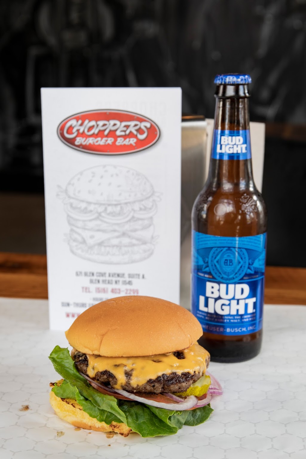 Choppers Burger Bar | 671 Glen Cove Ave suite a, Glen Head, NY 11545, USA | Phone: (516) 403-2299