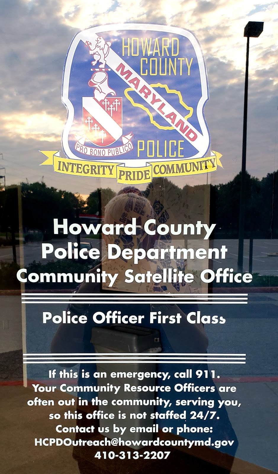 Howard County Police department Long Reach Village Center | 8775 Cloudleap Ct, Columbia, MD 21045, USA | Phone: (410) 313-7455