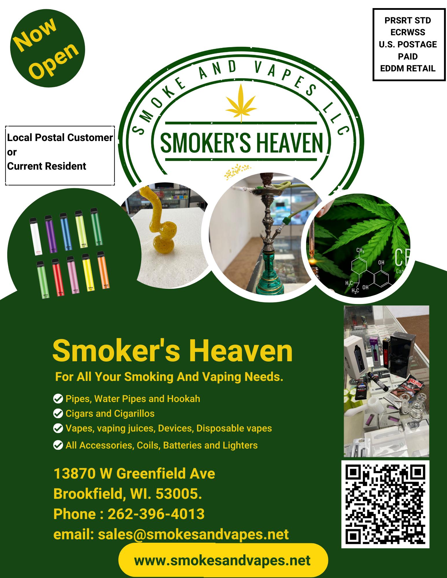 Smokers Heaven | 13870 W Greenfield Ave, Brookfield, WI 53005, United States | Phone: (262) 395-4013