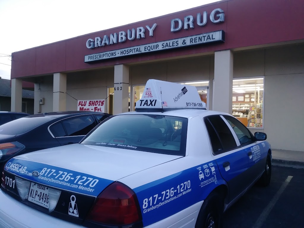 Granbury Drug | 602 S Morgan St, Granbury, TX 76048, USA | Phone: (817) 573-1164