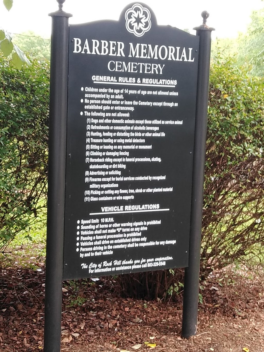 Barber Memorial Cemetery | Rock Hill, SC 29732, USA | Phone: (803) 329-5548