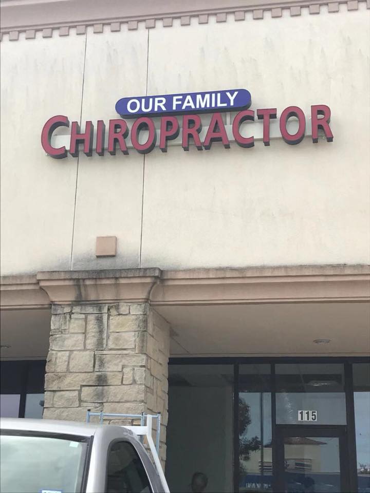 Our Family Chiropractor | 1108 N Greenville Ave #115, Allen, TX 75002, USA | Phone: (469) 640-1774