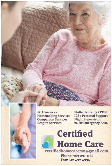 Certified Care Inc. | 7340 Noble Ct N, Brooklyn Park, MN 55443 | Phone: (763) 238-7268