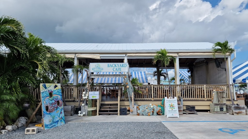 Key Largo Fisheries Backyard Cafe | 1313 Ocean Bay Dr Suite A, Key Largo, FL 33037, USA | Phone: (305) 451-3784