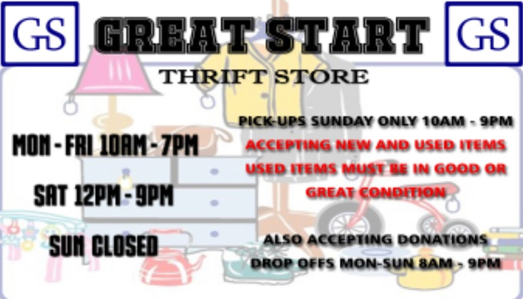 Great Start Thriftstore Co | 187 W Long St, Akron, OH 44301, USA | Phone: (330) 598-7108