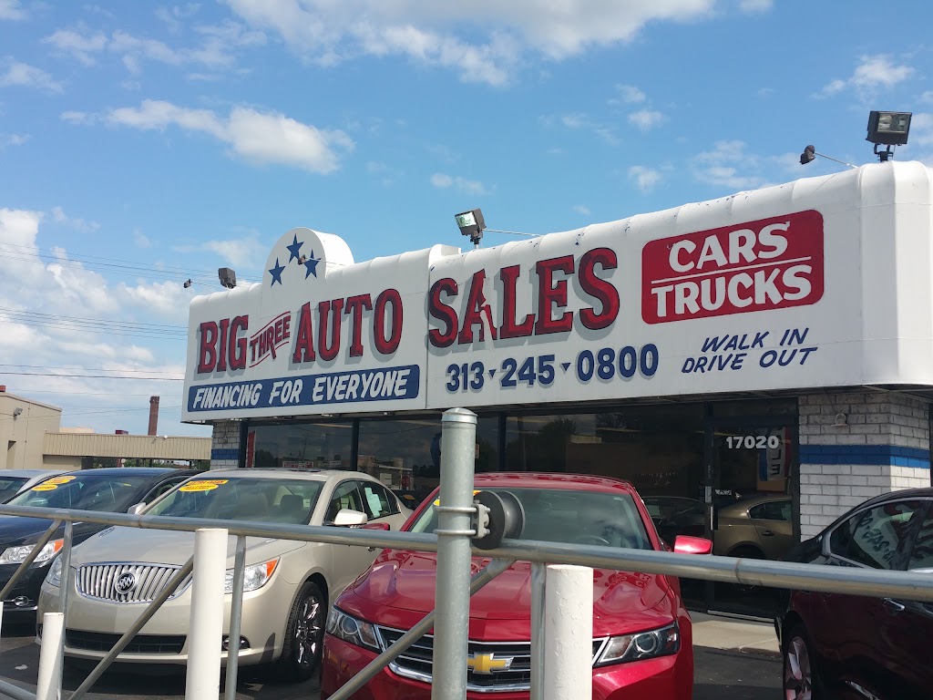 Big Three Auto Sales | 17020 E 8 Mile Rd, Detroit, MI 48205, USA | Phone: (313) 245-0800