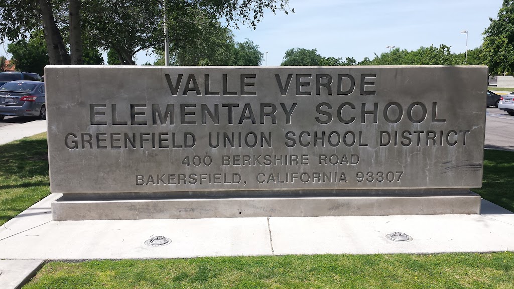 Valle Verde Elementary School | 400 Berkshire Rd, Bakersfield, CA 93307, USA | Phone: (661) 837-6150